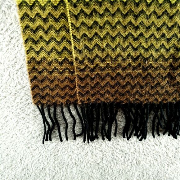 100% Cashmere Scarf Multicolor Gradient 64 X 13 Made in Scotland British Flag - Picture 6 of 13